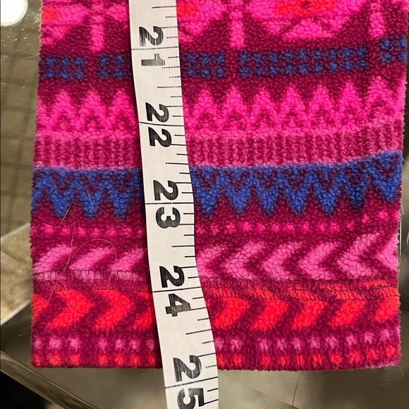 Columbia Glacial Fleece Cowl Neck Pullover Aztec Print Pink/Purple Medium - Picture 6 of 8